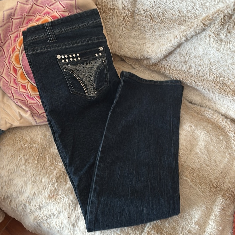 L’Square Boot Cut Jeans. Size 14